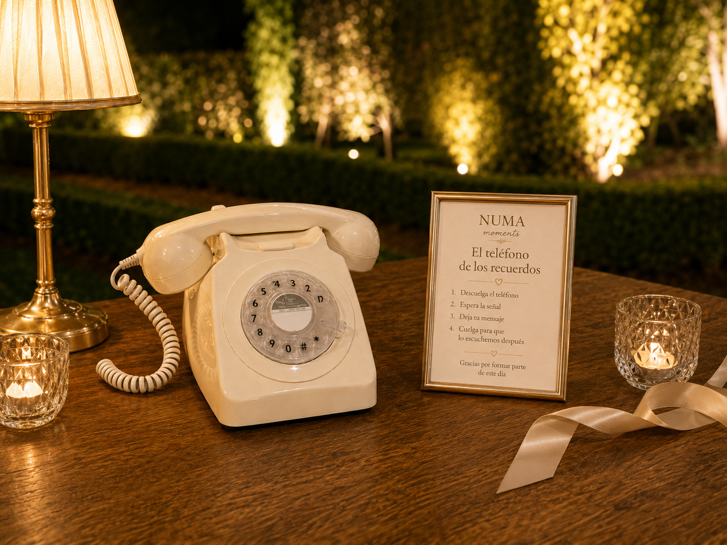 El teléfono de los recuerdos: mensajes de voz de los invitados